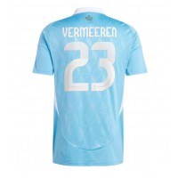 Maglia Calcio Belgio Arthur Vermeeren #23 Seconda Divisa Europei 2024 Manica Corta